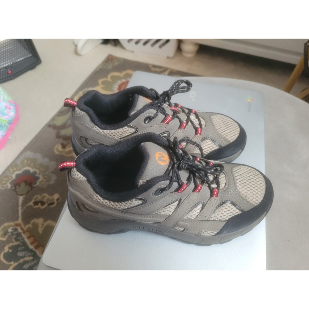 Merrell Shoe Low Lace Waterproof Hiking Sneakers Brown Black Size US 3.5 - Picture 6 of 9